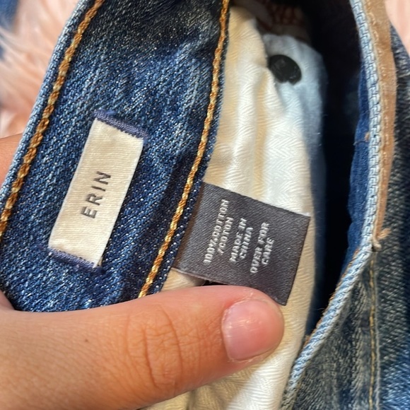 Abercrombie & Fitch Blue Low Rise Distressed Skinny Jeans Size 6R - Picture 3 of 8